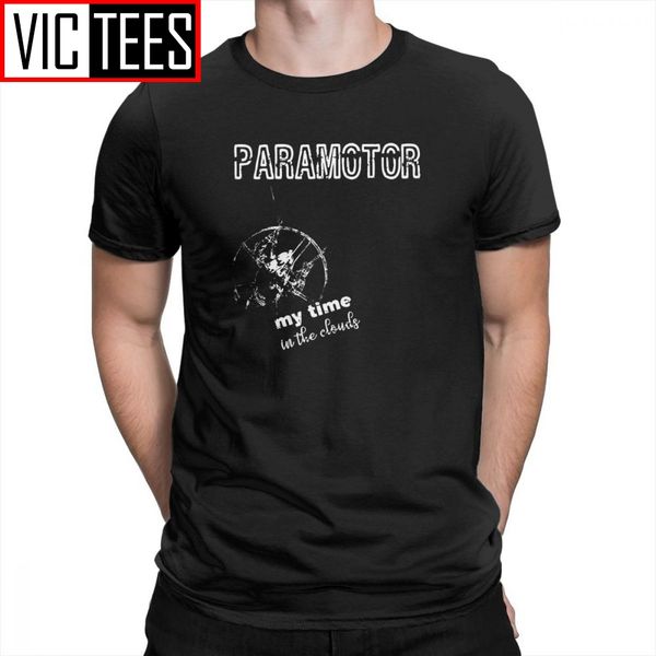 

paramotoring and paraglider men pure cotton print short sleeved original men's hoodie designers t shirts sweatshirt