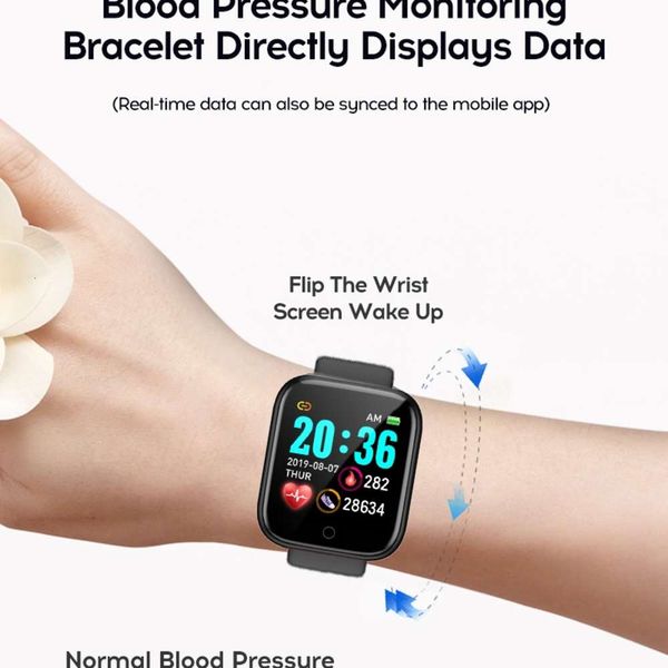 

y68 smart watch, bluetooth for men and women, intelligent heart rate control wristband, vs b57, 20ud