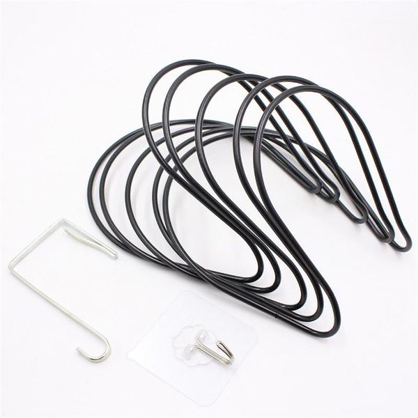 

5 pack cupboard cabinet hat door hanger hooks for hat,bag,clothes,towel,scarf rack hanging caps organizer holder1