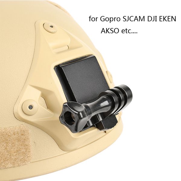 

tactical nvg helmet mount bsae for gopro9 sjcam akaso dji action camera first-person view mobile phone holder shooting accessory