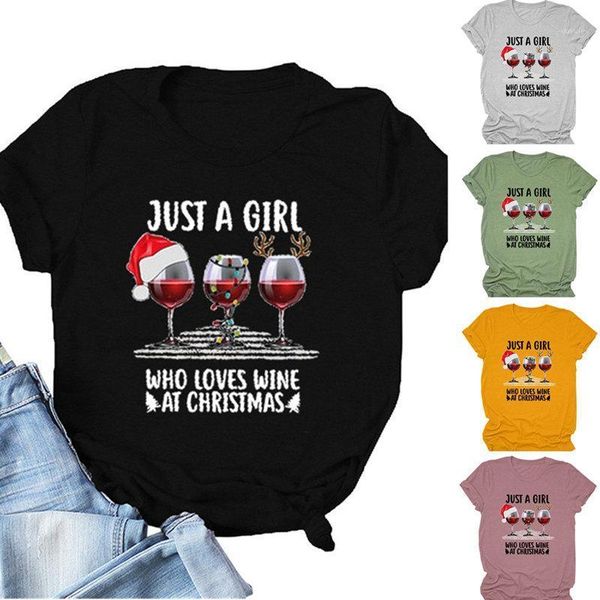 

women girl loves wine christmas funny hipster ladies soft graphics aesthetic slogan tee floral casual trendy t-shirt1, White