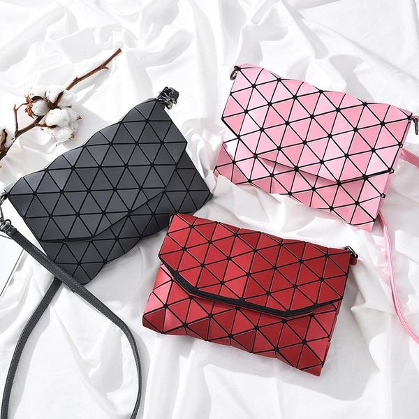

new fashion geometric pattern handbags single shoulder bag special design female ladies clutch pu leather handbag