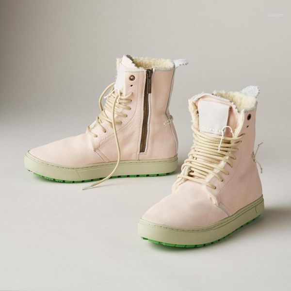 

new winter classic women shoes boots suede lace-up ankle snow boots female warm fur plush insole ankle mujer1, Black