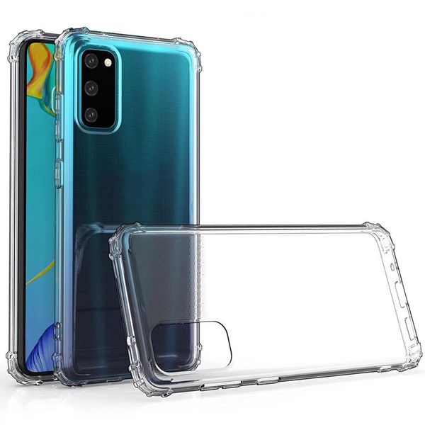 

for galaxy s20 shockproof transparent tpu protective case
