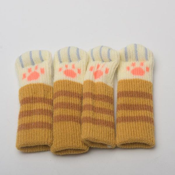 

4pcs/set print diy home spared cat claw shape soft replacement part furniture decoration l restaurant desk leg cover
