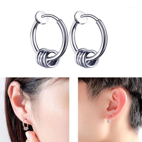 

1pair punk single earring stud korean version casual jewelry for women and girls hypoallergenic1, Golden