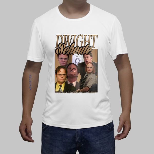 

dwight schrute, the office, funny vintage homage mens s 5xl men summer round neck men's hoodie designers t shirts sweatshirt