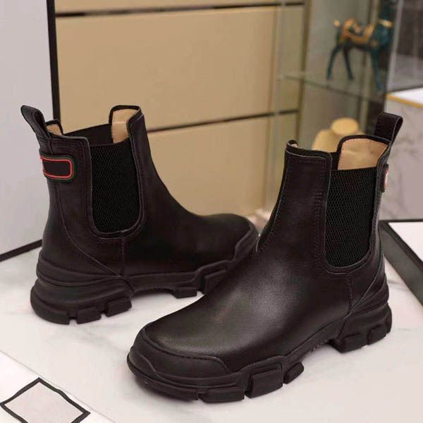

martin boots 100% cowhide women shoes classic bee high heels leather high heeled boots fashion diamonds ladies short boots large size 35-42, Black