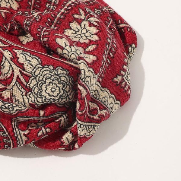 

bohemian hair ribbon floral wide-brimmed head band summer classic hair hoop elastic headband vintage headwear hair accessories q bbytuf