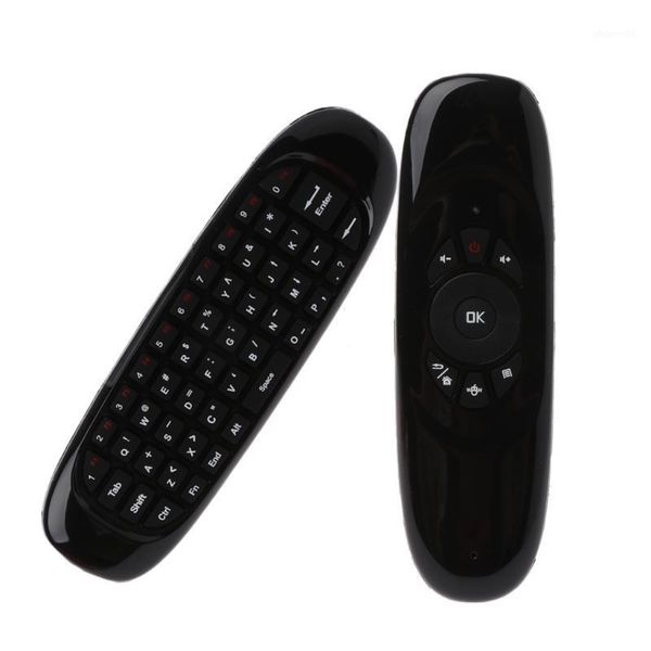 

c120 air mouse with voice search mic 2.4g mini wireless keyboard for pc tv 95ad1