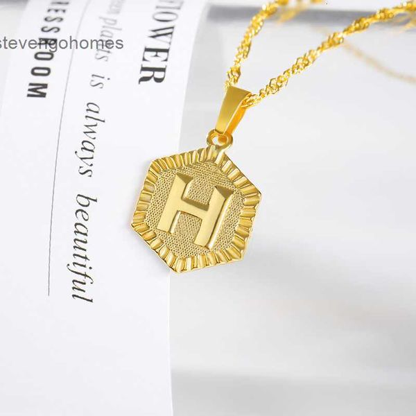 

stainless capital letters steel summer 26 fashion necklace men's and women's clavicle chain, Silver