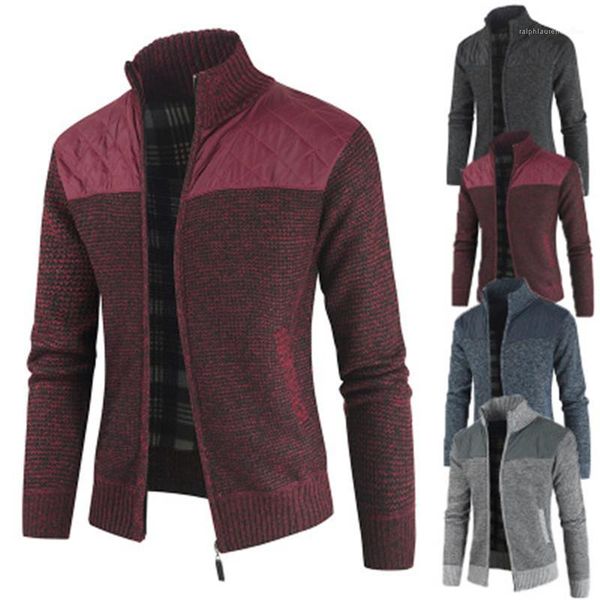 

sport casual loose knitted zipper mens jacket man baseball collar coats spring fashion long sleeve cardigan sweater outerwear designer male, Black;brown