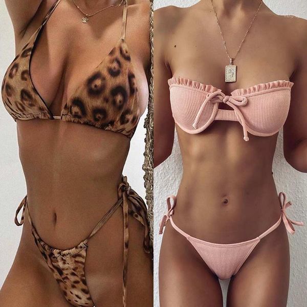 

bikini set 2020 brazilian women swimsuit for girls push up swimwear bikinis mujer bathing suit beachwear bandeau swim wear1, White;black