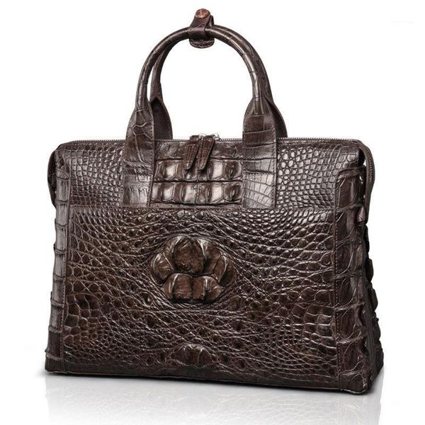 

briefcases crocodile leather handbag business briefcase men's 1