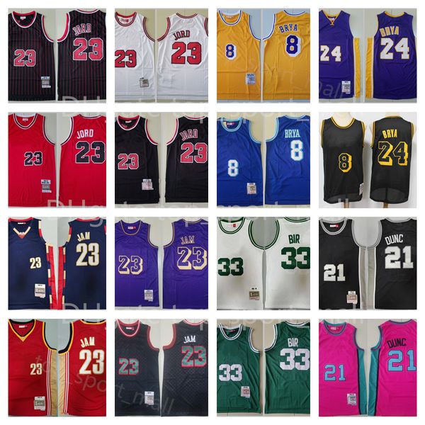 Mitchell Ness Basketball Michael Jersey Bryant Tim Larry Duncan James Retro Retire Vintage Williams Bibby Payton Kemp Pippen Rodman