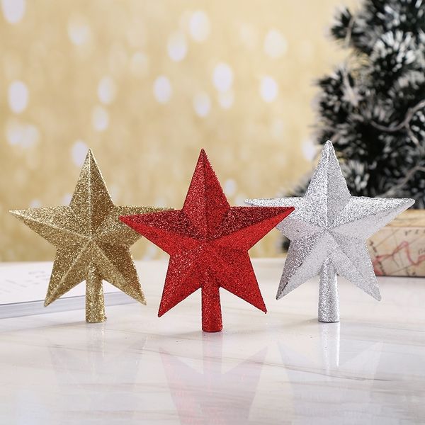 

92xfv accessories decorations christmas plastic star and decorative christmas tree powder five-pointed star 20cm15cm festival accessories