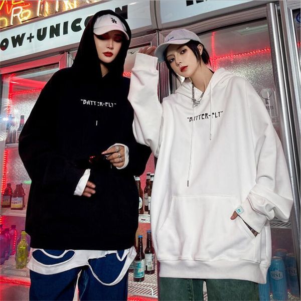 

2021 new men's selling black autumn oversize hip hoodie butterfly streetwear lpmm