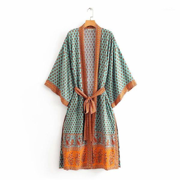 

summer dress 2020 vintage plus size pink cashew kimono zaraing women women shawl cardigan dress sheining vadiming wdd602891, Black;gray