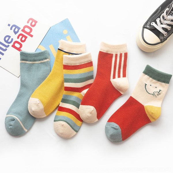 

qdxi1 autumn girls winter style cotton mid-calf soc new boysand and cartoon cute sweat-absorbent stockings socks children's sockschildr, Black