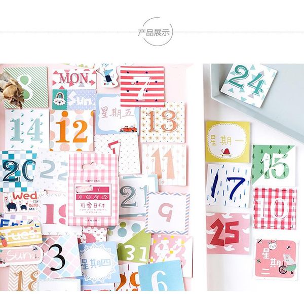 

45pcs лот прекрасный дата номер декоративные наклейки клей наклейки diy украшения diary канцелярские наклейки дети подарочные bbypka bwkf