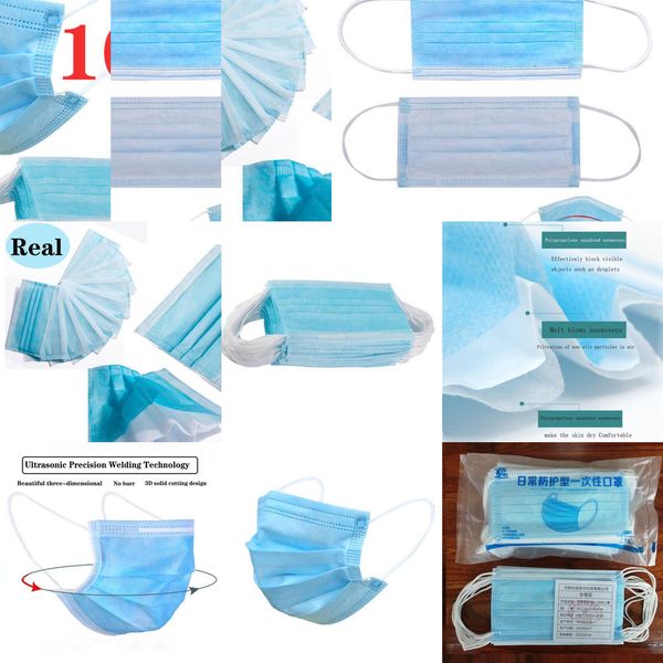 

dust-proof dust disposable 100factory daily protective anti fog non-woven melt blown three-layer ma 77qi