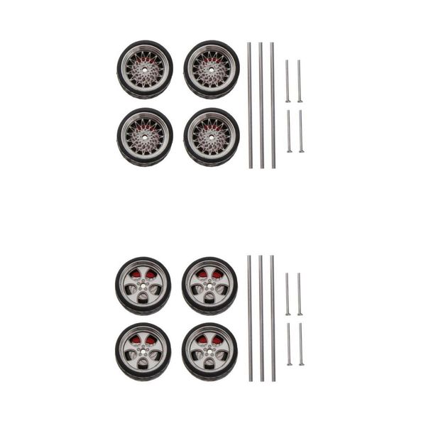 

1/64 scale vehicle wheels for car models car accs toys 2pack