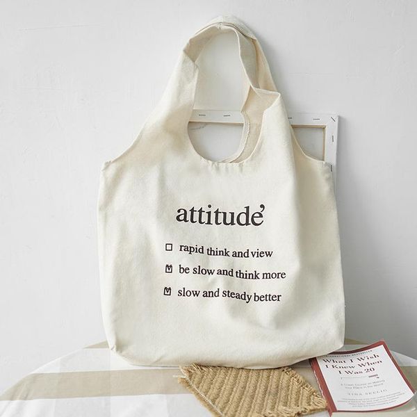 

shoulder bags canvas ladies bag 2021 simple letter large-capacity handbag