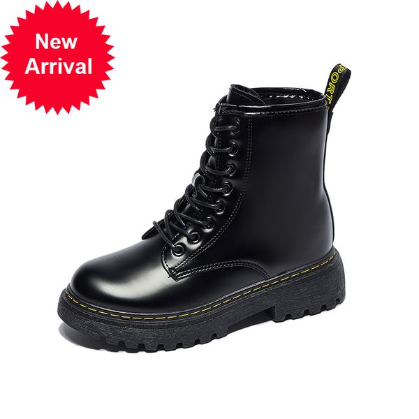 

мартин женские британские осени / черные зимние зимние сапоги сапоги открытый ботинок 9mi5, Black