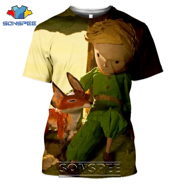 

the little prince cartoon movie rose 3d print shirts kawaii comics comics men clothing