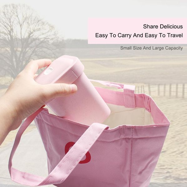

550ml healthy material wheat straw sealed soup cup with lid portable lunch box mini bento box microwave drink cup for porridge bbybxz