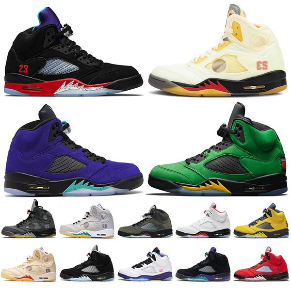 

selling air mens jumpman 5 5s basketball shoes retro mens sneakers satin jordan fire red 3 alternate grape 5s oregon ducks