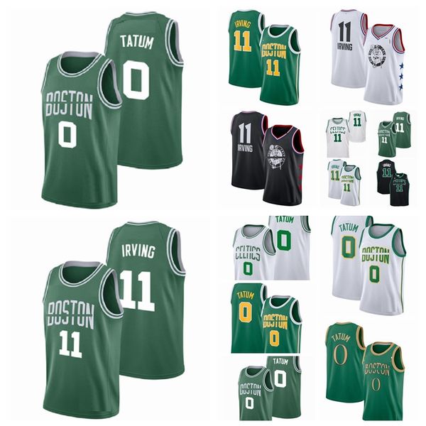 

men jason 0 kyrie tatum irving 11 athletic & outdoor appare wear basketball jerseys, Black;red