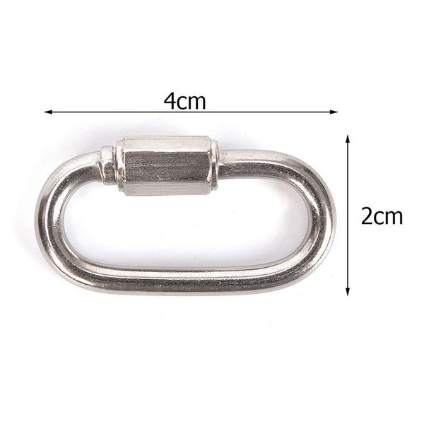 

stainless steel screw lock climbing gear carabiner quick links hook safety snap hook stainle jllkkl