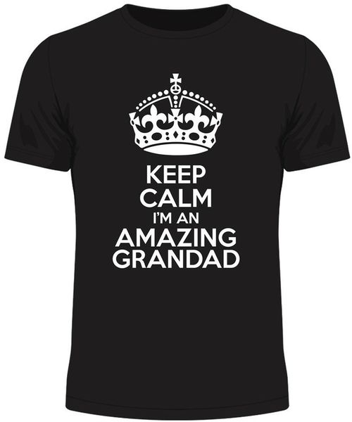 

keep calm i'm an amazing grandad men's funny humour gift birthday stylish custom hoodie designers t shirts sweatshirt