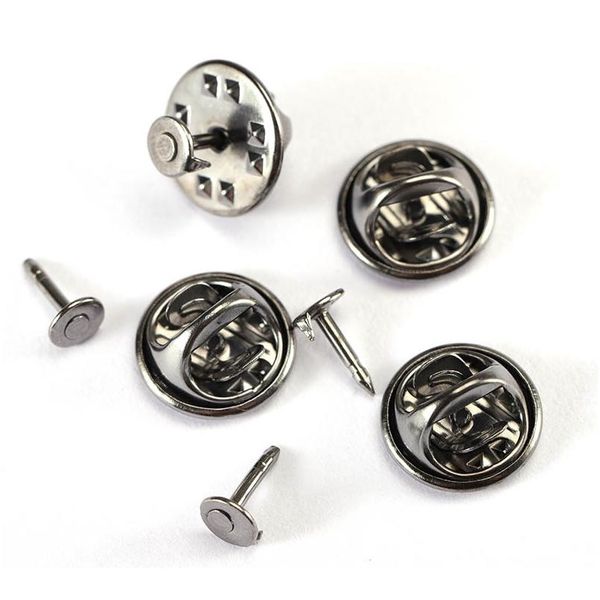 

20/50pcs copper butterfly clasp pin badge holder brooch cap back sers diy brooches base jewelry bbyzni