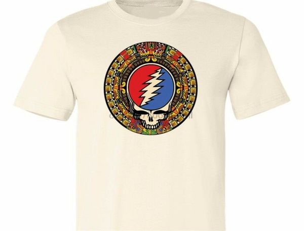 

vintage grateful dead mayan calendar skull mens t shirt size t193 summer style tee shirt sport hooded sweatshirt hoodie