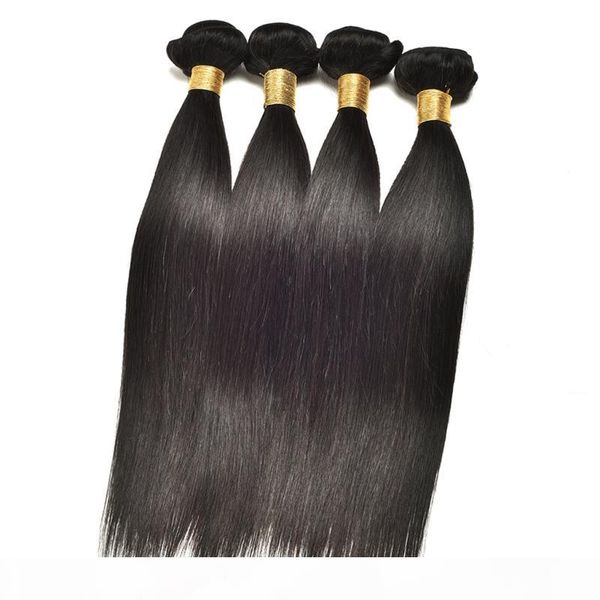 

indian human hair extensions 2 bundles with 13x6 lace frontal part straight virgin hair products 3 pieces lot silky straight wholesale, Black;brown