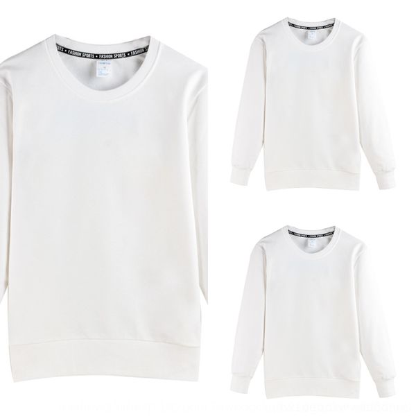 

3krse autumn zshja color thin pullover printing round neck long sleeve terry customized sweatshirt sweatshirt class clothes solid, Black