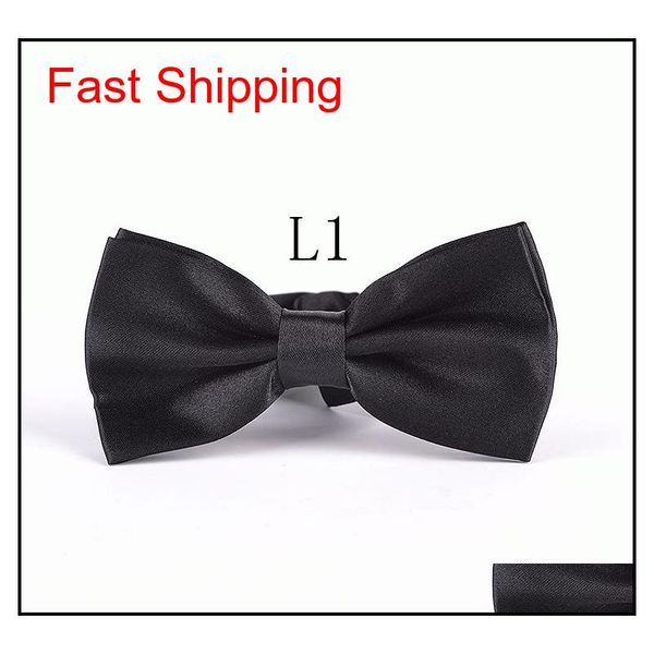 

bow tie men formal necktie men bow tie mixed solid color butterfly wedding party fashion business wedding bo qylqgx dh_seller2010, Black;gray