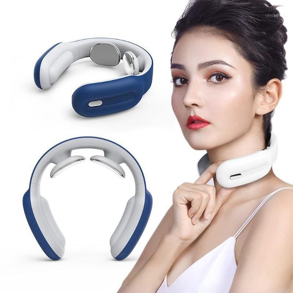 

3 modes smart electric neck and shoulder massager pain relief tool health care relaxation cervical vertebra physiotherapy1