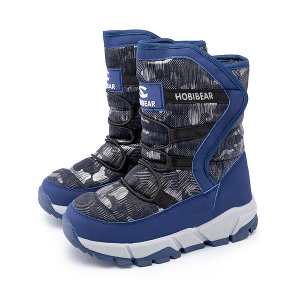 

skhek -30 degree winter warm baby fashion waterproof children' shoes , girls boys boots perfect for kids accessories, Black;grey