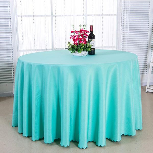 

solid round tablecloth satin table cloth cover for christmas wedding decoration party l restaurant banquet decor 30 colors bbybcx