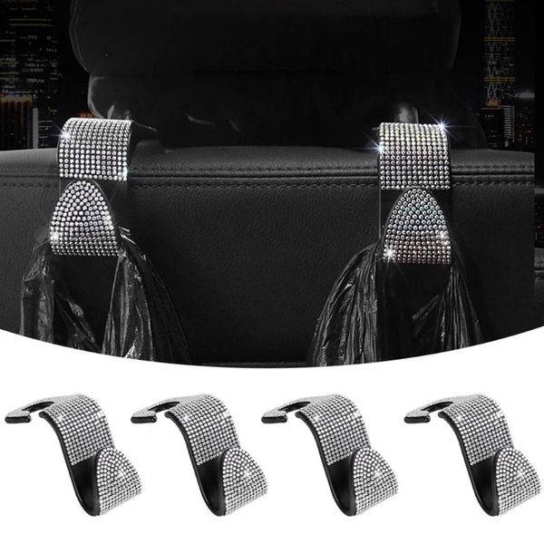 

hooks & rails 4pcs seat back drilling hook hidden creative car multifunctional bag