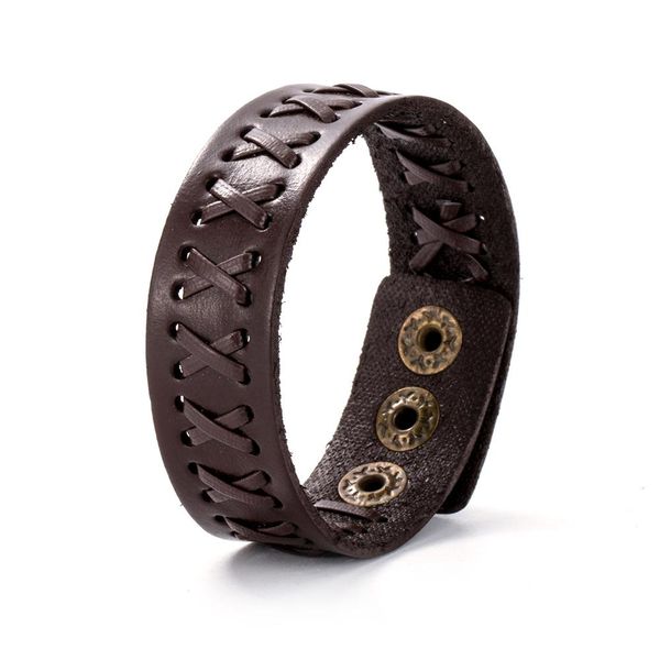 

eif dock vintage регулируемые кожаные браслеты для мужчин простой женщина bracalete femme крест шарм wramp браслет груза падения sqcfba, Golden;silver