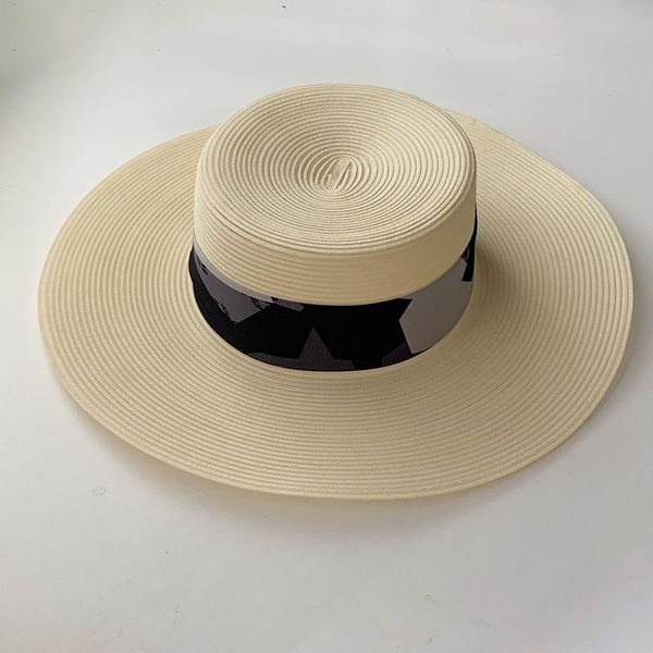 

wide brim hats summer sun women fashion girl straw hat ribbon bow beach casual flat panama bone feminino, Blue;gray