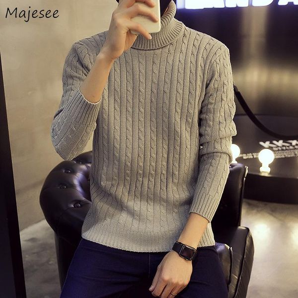 

men's sweaters men turtelneck solid loose large size 3xl chic fashion teens leisure korean style harajuku trendy mens sweater ulzzang, White;black