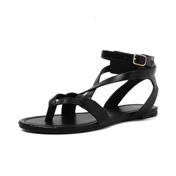 

new big 2021 size 43 solid colours sandals women shoes gubq, Black