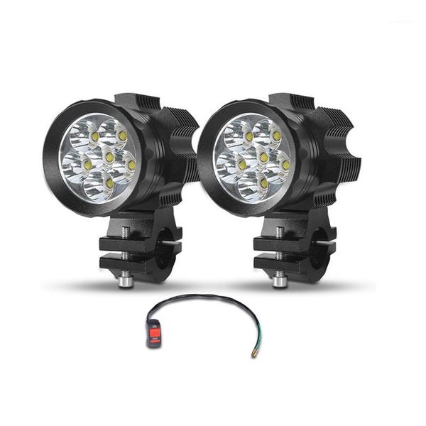 

deri universal led motorcycle bike headlight bulb waterproof driving spot fog lights motorbike moto spotlight super bright1