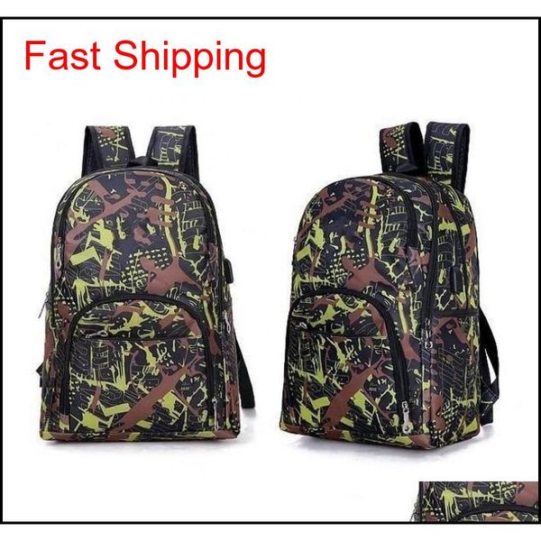 

2021 outdoor bags camouflage travel backpack computer bag oxford brake chain middle school student bag many colors gbdps