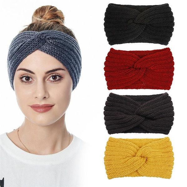 

women cross knot headband hairband head wrap autumn winter knitted headbands hair accessories ear warmer hair head band q bbyvui